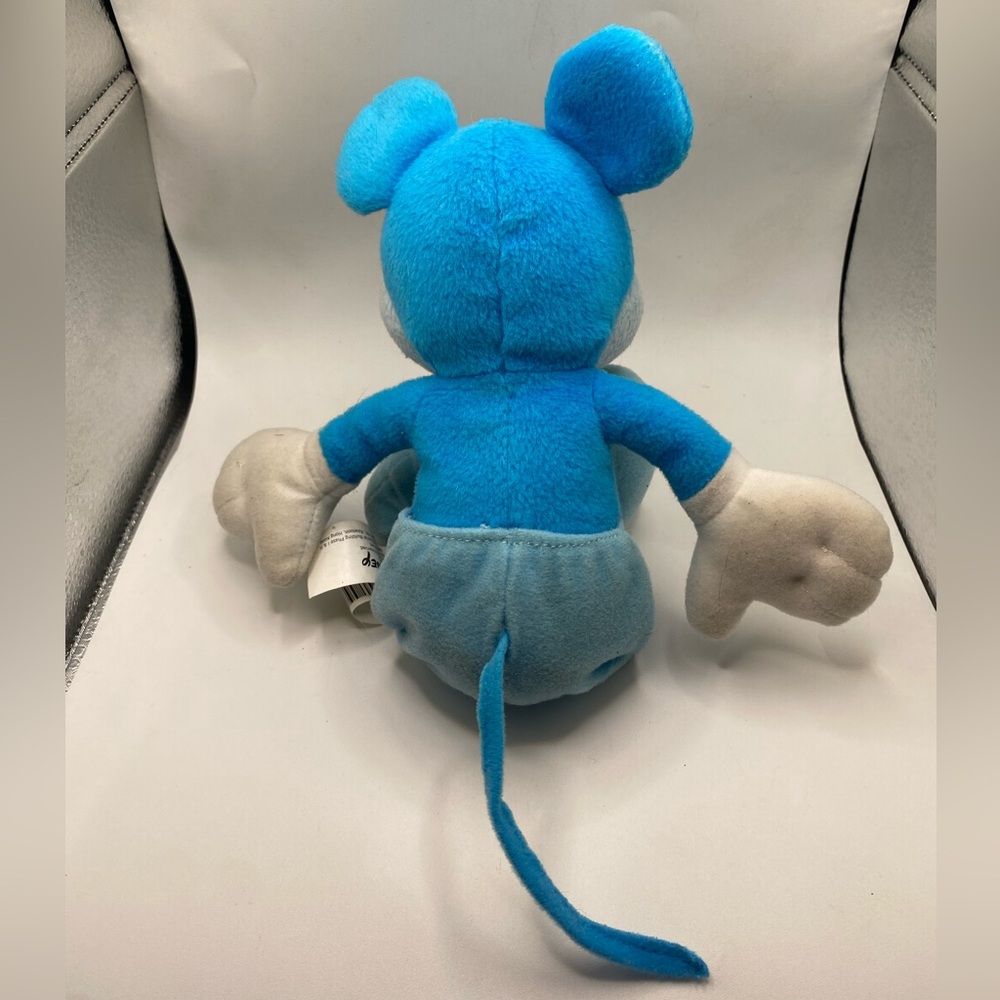 Walt Disney World Blue And White Mickey Mouse Stuffed Animal Plush Collectible. - Picture 4 of 4